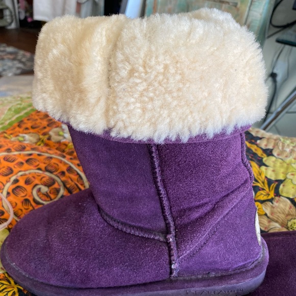 BearPaw Purple faux fur lined boots - Picture 13 of 14